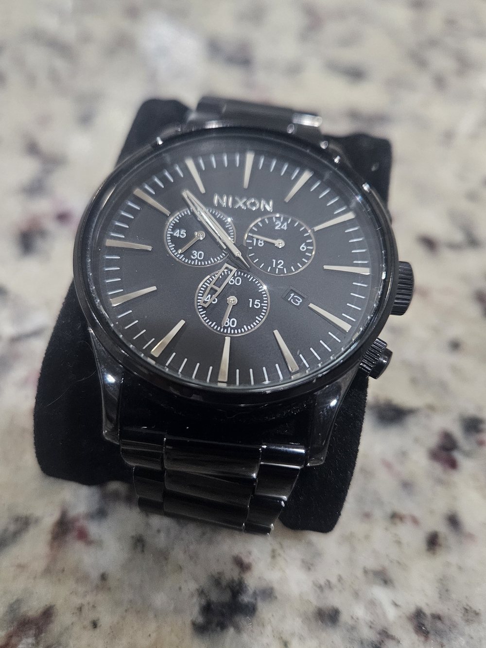 Nixon Sentry Chrono Black With Brand New Battery